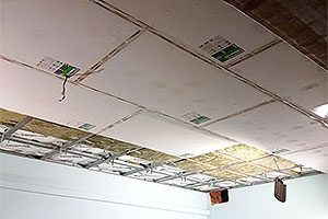 Звукоизоляция потолка в ресторане в жилом доме