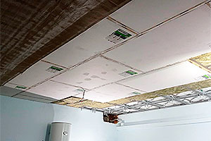 Звукоизоляция потолка в ресторане в жилом доме